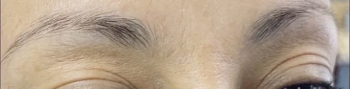 Sourcils avant la séance de microblading
